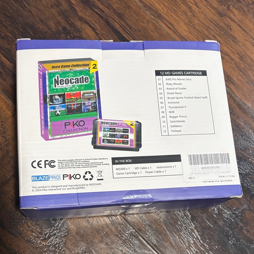 Neocade MD200 Portable MD Console - Black/Purple- NEW in Box - Picture 3 of 7